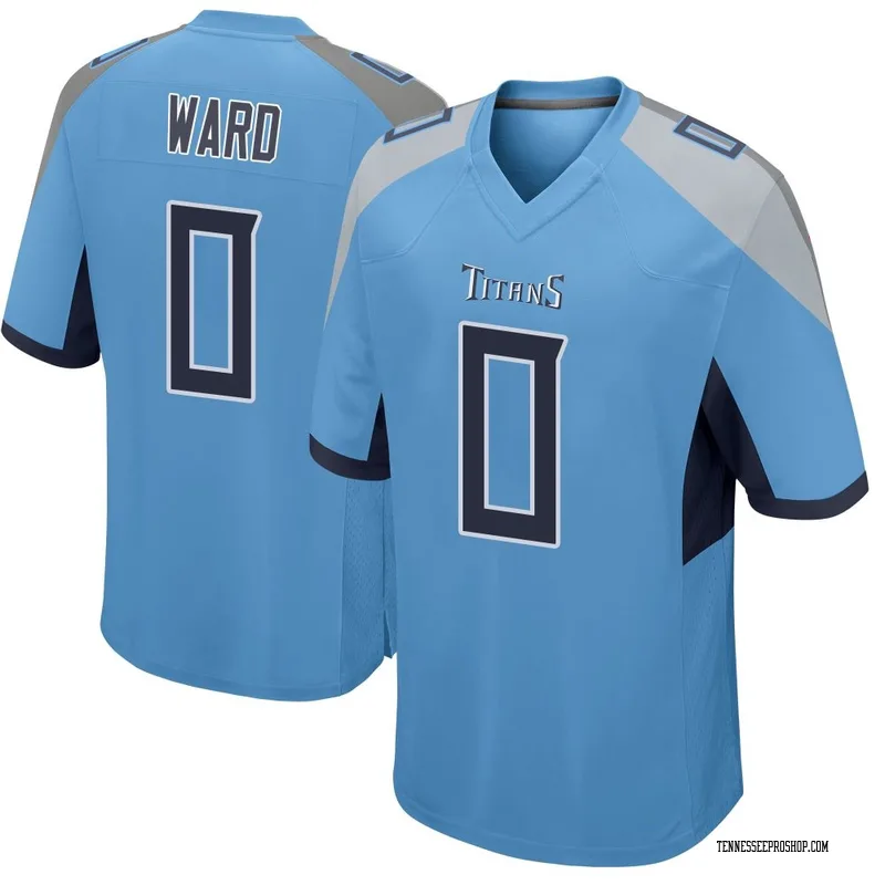 Light Blue Men's Cam Ward Tennessee Titans Game Jersey