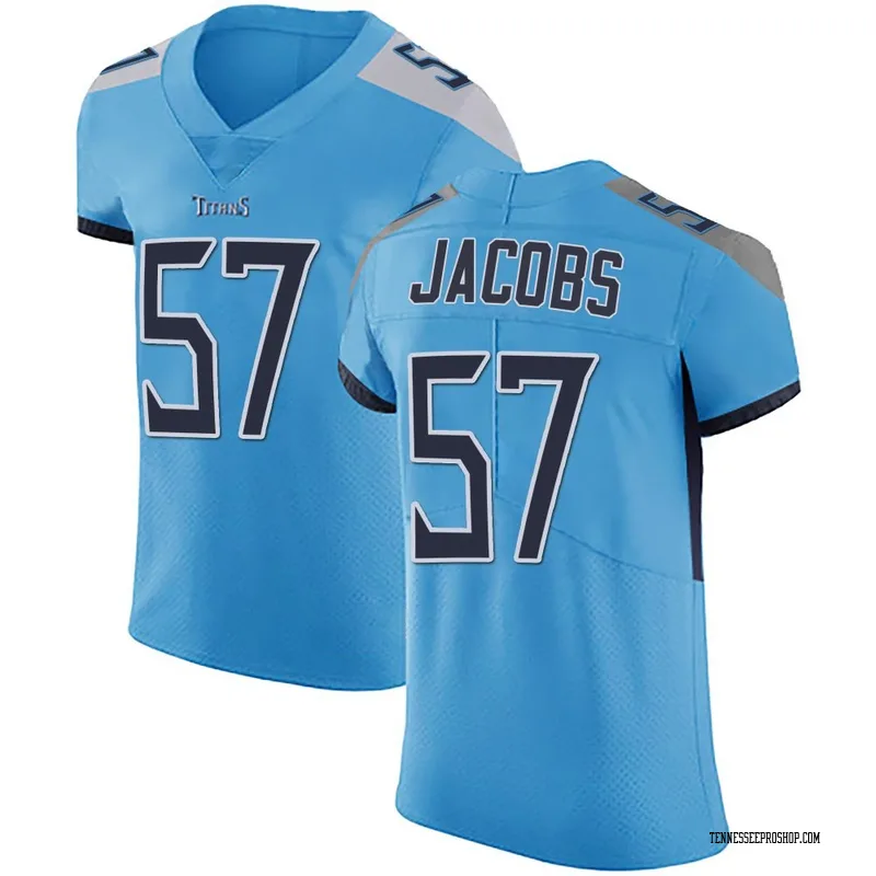 Light Blue Men's Curtis Jacobs Tennessee Titans Elite Team Color Vapor Untouchable Jersey