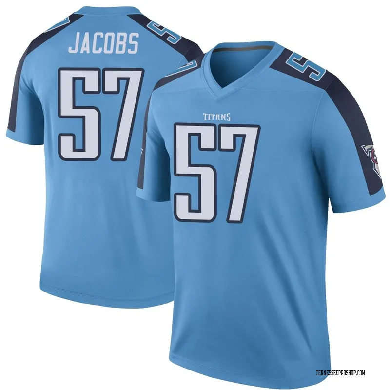 Light Blue Men's Curtis Jacobs Tennessee Titans Legend Color Rush Jersey