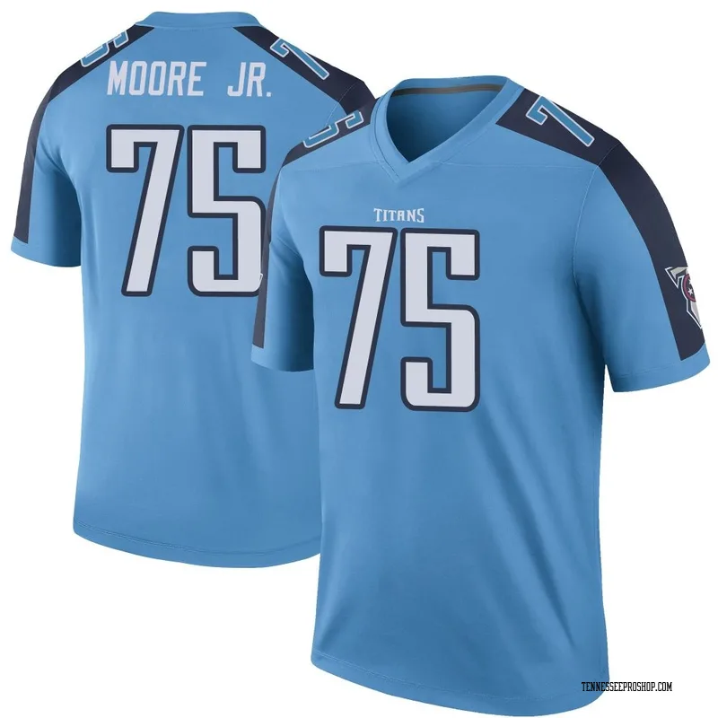 Light Blue Men's Dan Moore Jr. Tennessee Titans Legend Color Rush Jersey