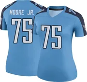 Light Blue Women's Dan Moore Jr. Tennessee Titans Legend Color Rush Jersey