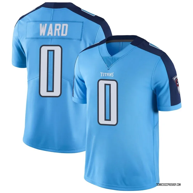 Light Blue Youth Cam Ward Tennessee Titans Limited Color Rush Jersey