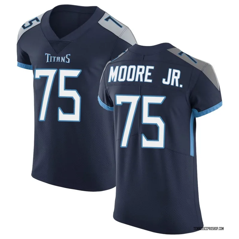 Navy Men's Dan Moore Jr. Tennessee Titans Elite Vapor Untouchable Jersey